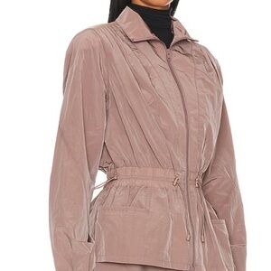 LPA jacket revolve Rina in pine‎ bark xxs nylon zip up toggle pockets